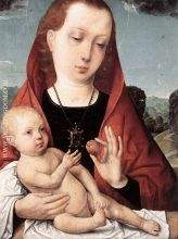 Virgin and Child before a Landscape