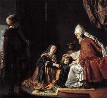 Hannah Giving Her Son Samuel To The Priest