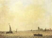 View of Dordrecht from the Oude Maas