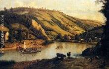 An Extensive River Landscape Probably Derbyshire