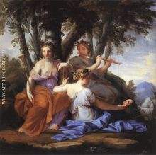 The Muses  Clio, Euterpe and Thalia