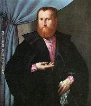 Portrait of a Man in Black Silk Cloak