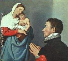 A Gentleman in Adoration before the Madonna