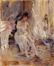 Woman Getting Dressed