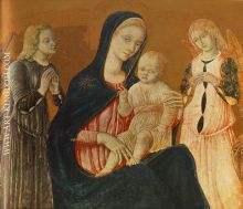 Madonna with Child and Two Angels