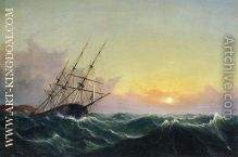 A Storm, Breaking Away, Vessel Slipping Her Cable