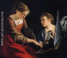 Saint Cecilia with an Angel