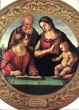 Madonna and Child with St Joseph and Another Saint