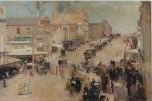 Tom Roberts-Allegro con brio, Bourke Street west 1885-86