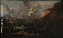 Landscape with Tobit and the angel