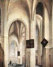 Interior of the St Jacob Church in Utrecht