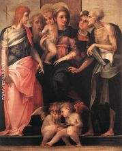 Madonna Enthroned with Four Saints