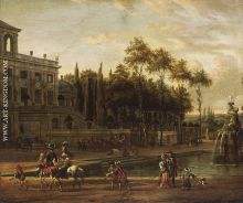 Italianate park landscape abraham storck