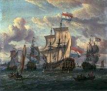 The Pieter and Paul on the in Amsterdam in 1698 (Abraham Storck)