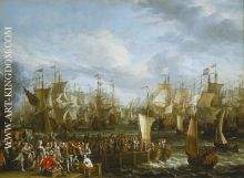 style of Abraham Storck Departure of William from Hellevoetsluis 19 October 1688