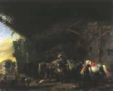 Scene in front of an Inn