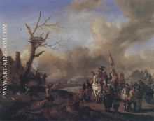 Philips Wouwerman Soldatentro