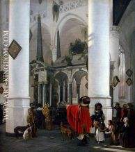 View of the Tomb of William the Silent in the New Church in Delft.