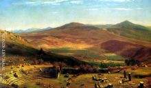 The Amphitheatre of Tusculum and Albano Mountains, Rome